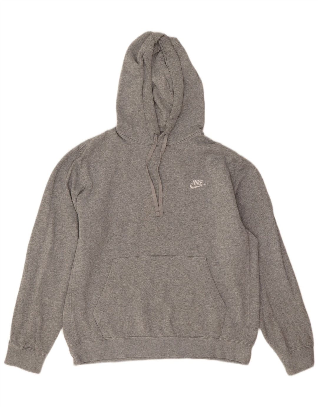 Sudadera con capucha Nike para hombre - Jersey de algodón moteado en gris medio