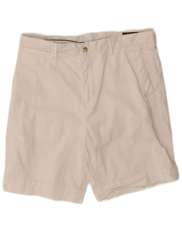 Polo Ralph Lauren pantalones cortos chinos elásticos de corte clásico para hombre W34 grande blanco