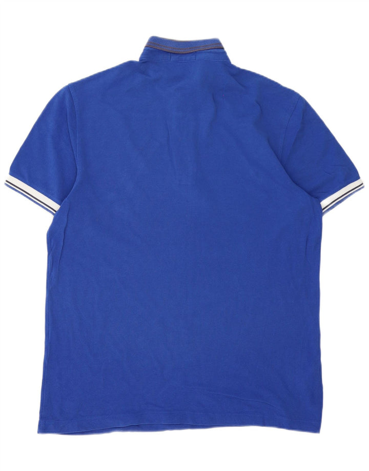 Fred Perry Polo Para Hombre De Algodón A Rayas Azul Grande