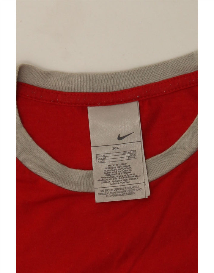 Nike Camiseta gráfica para hombre Top XL Algodón rojo
