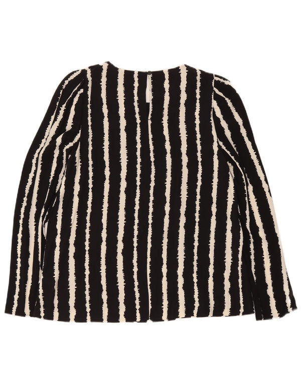 Marks & Spencer Blusa de manga larga para mujer UK 40 Small Black Stripes