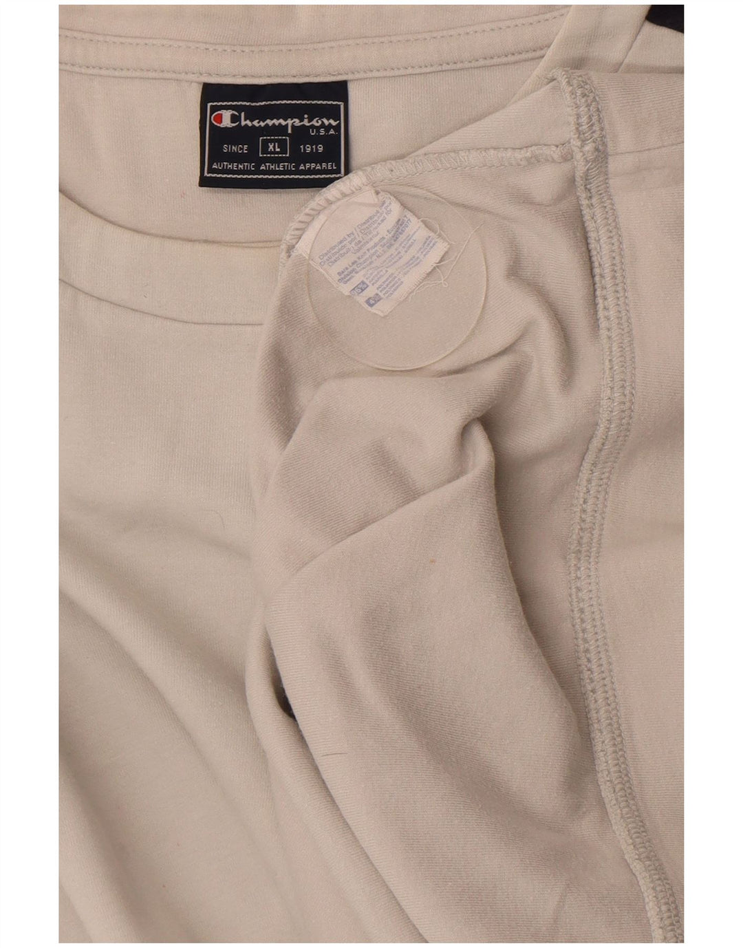 Champion Sudadera Jumper XL Blanco Colorblock Algodón