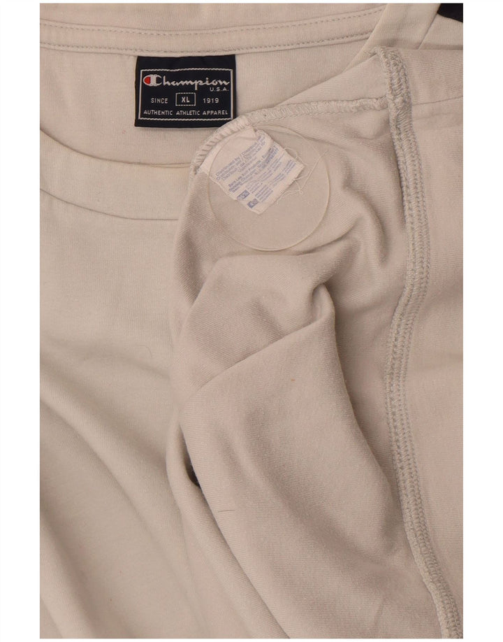Champion Sudadera Jumper XL Blanco Colorblock Algodón