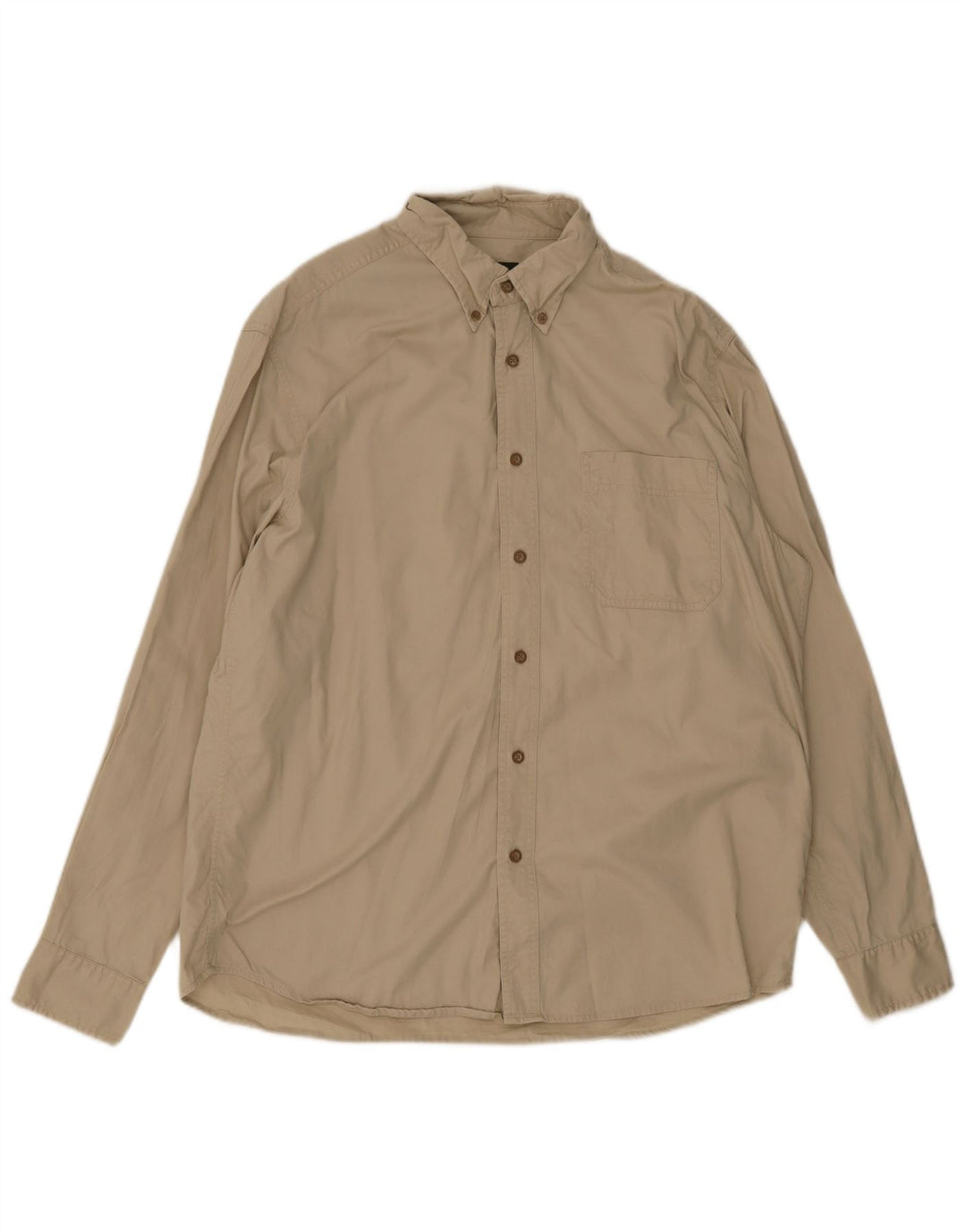 Eddie Bauer Camisa Hombre Grande Algodón Beige