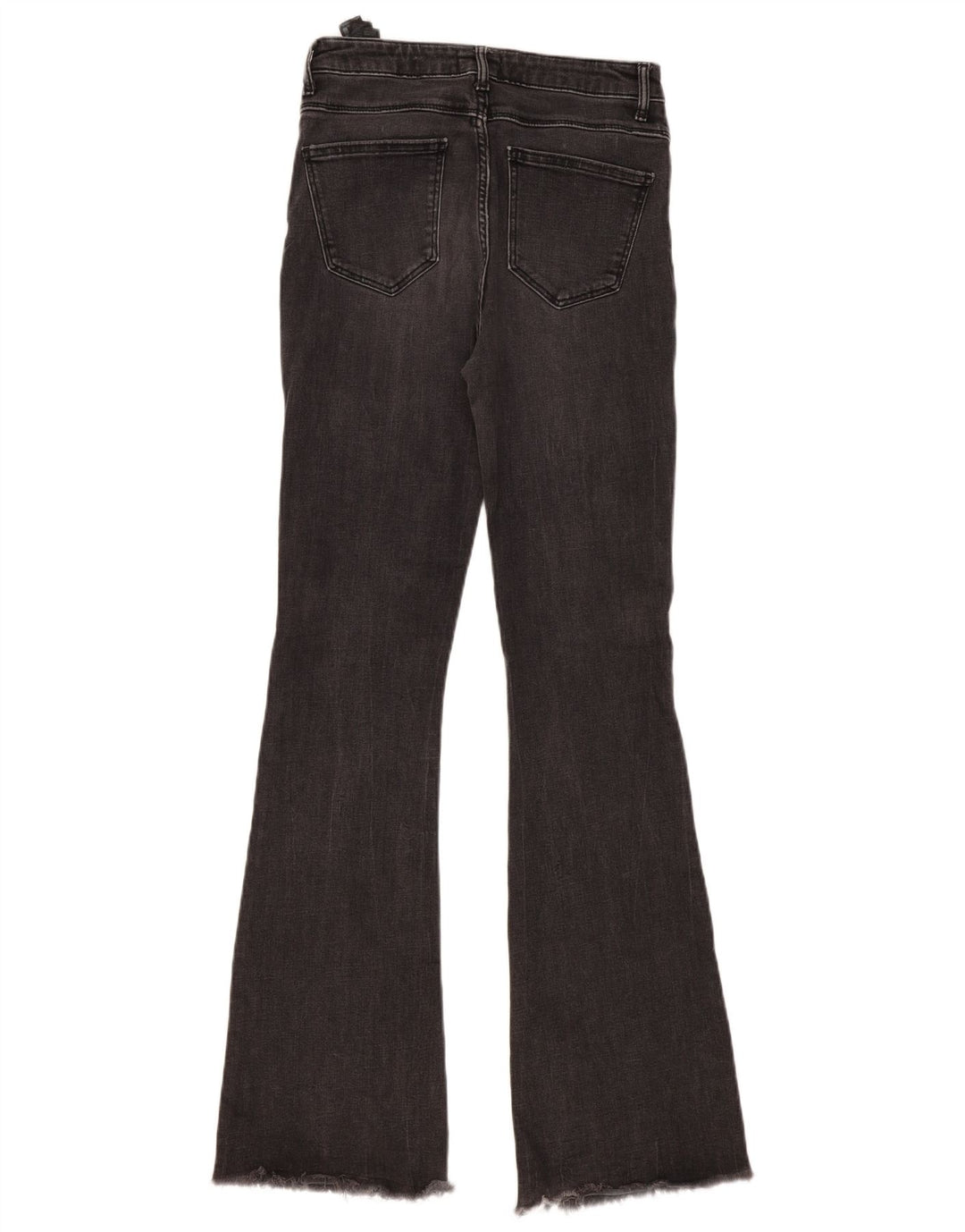 Zara Jeans Acampanados Para Mujer EU 38 Small W28 L34 Algodón Gris