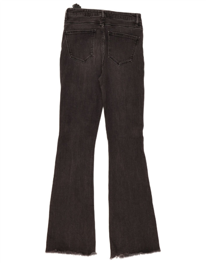 Zara Jeans Acampanados Para Mujer EU 38 Small W28 L34 Algodón Gris