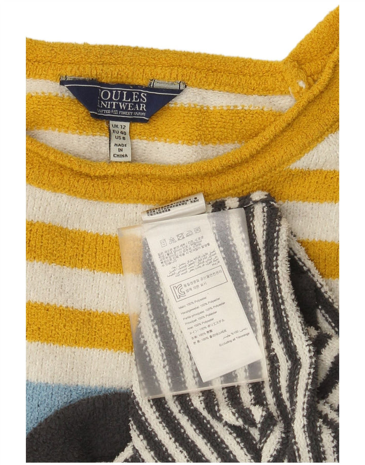 Joules Suéter tipo jersey para mujer con cuello barco Reino Unido 12 Mediano Rayas multicolores