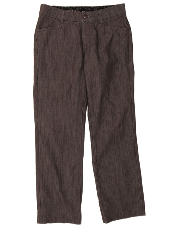 Lee Pantalones casuales rectos para mujer US 8 Medium W30 L29 Gris Algodón