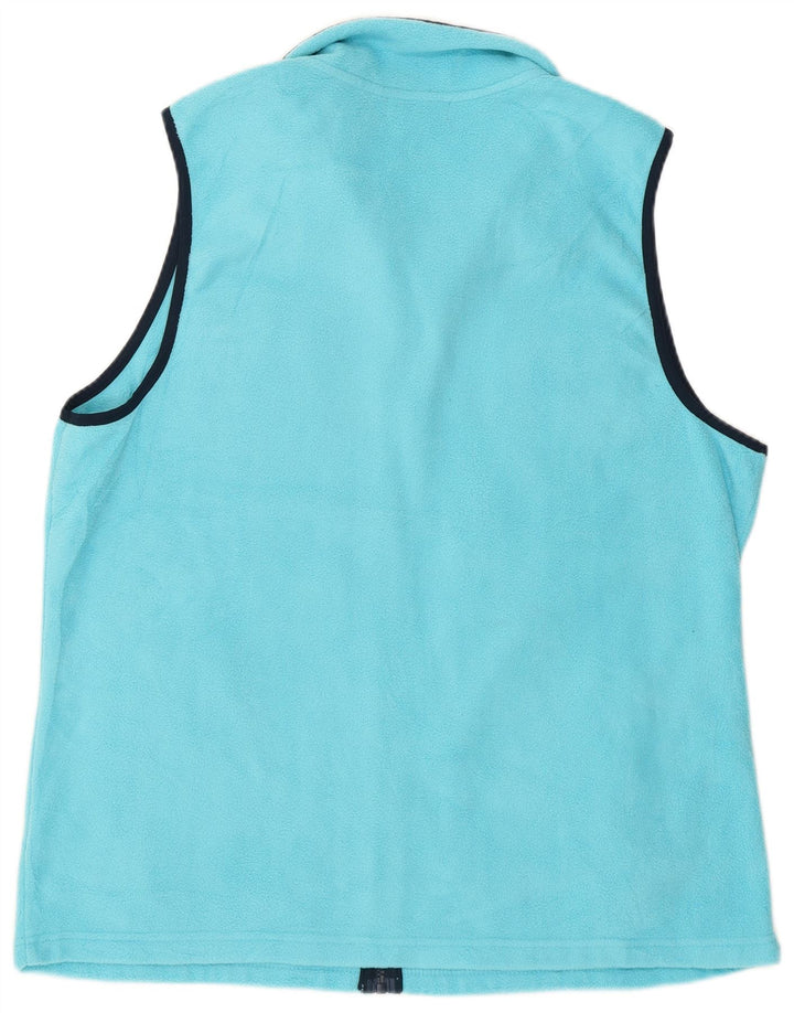 Chaps Chaleco polar para mujer UK 18 XL Poliéster azul