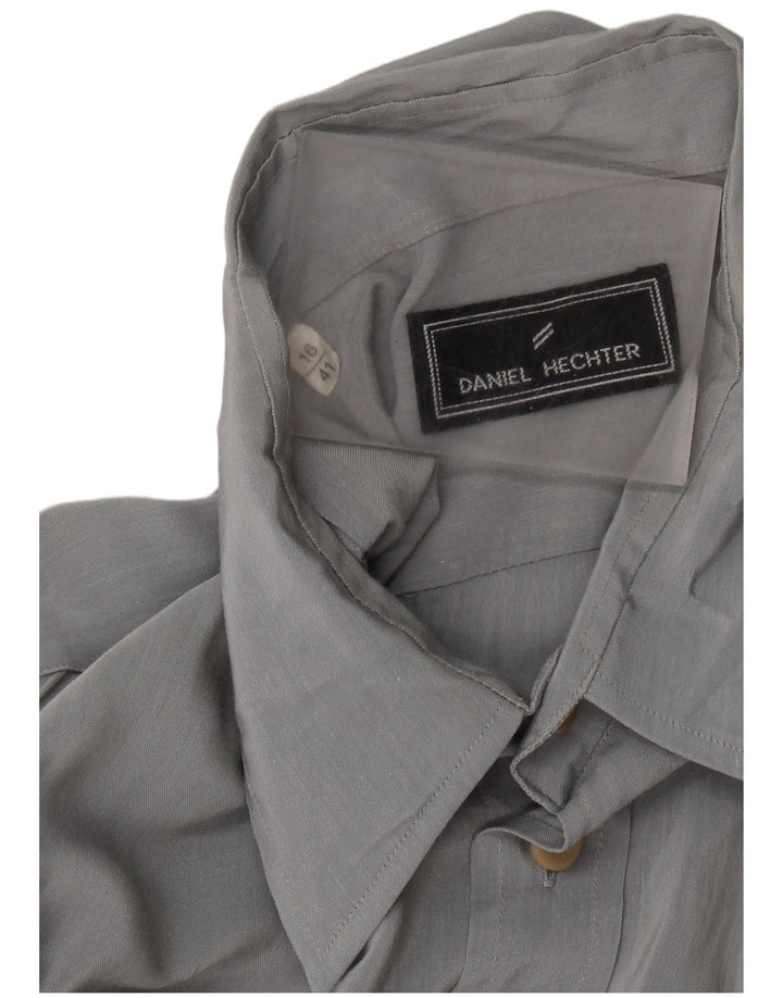 Daniel Hechter Camisa para hombre Talla 16 41 Grande Gris