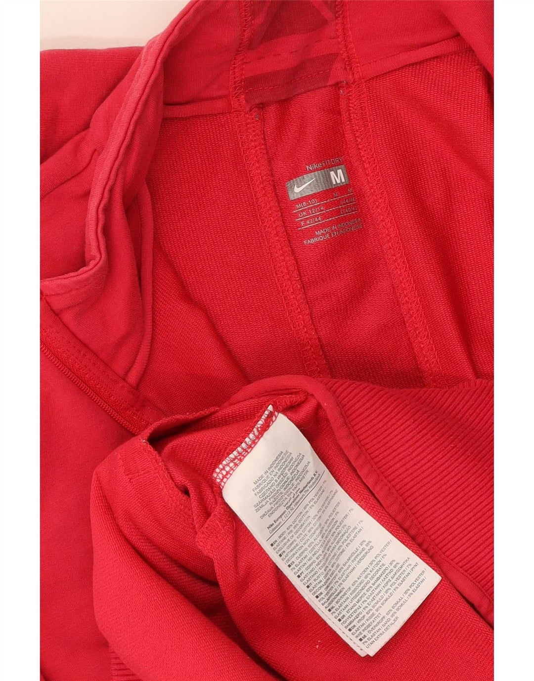 Nike - Chaqueta de chándal gráfica para mujer, talla 12/14, algodón rosa mediano