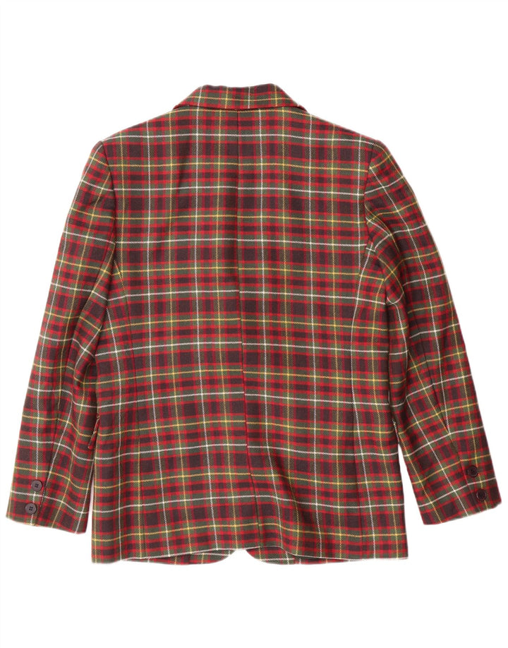 Chaqueta Blazer Mujer Punto e Virgola IT 42 Medium Cuadros Multicolor