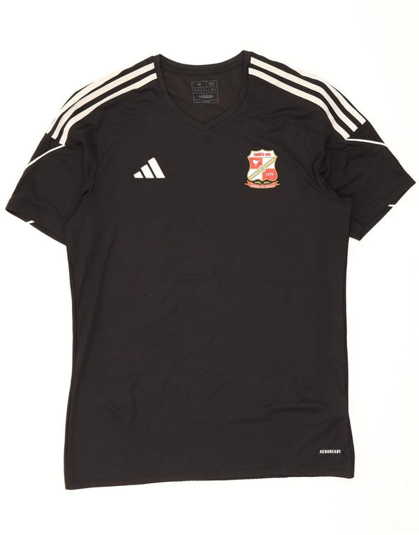 Adidas Swindon Town FC Slim Fit Camiseta gráfica para hombre, talla mediana, color negro