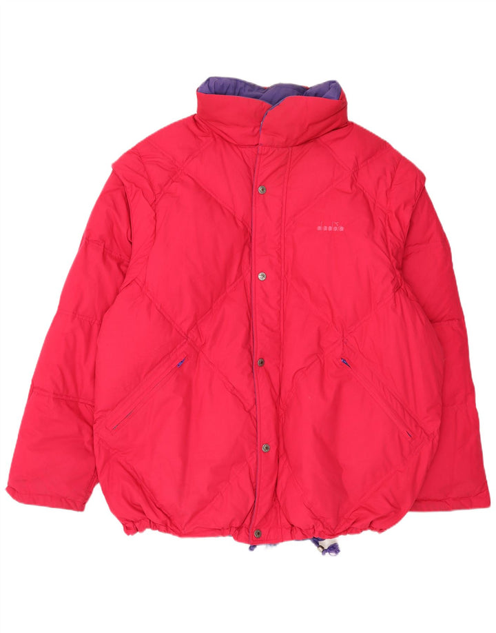 DIADORA Chaqueta acolchada reversible extragrande para hombre ES 42 XL Poliéster rojo