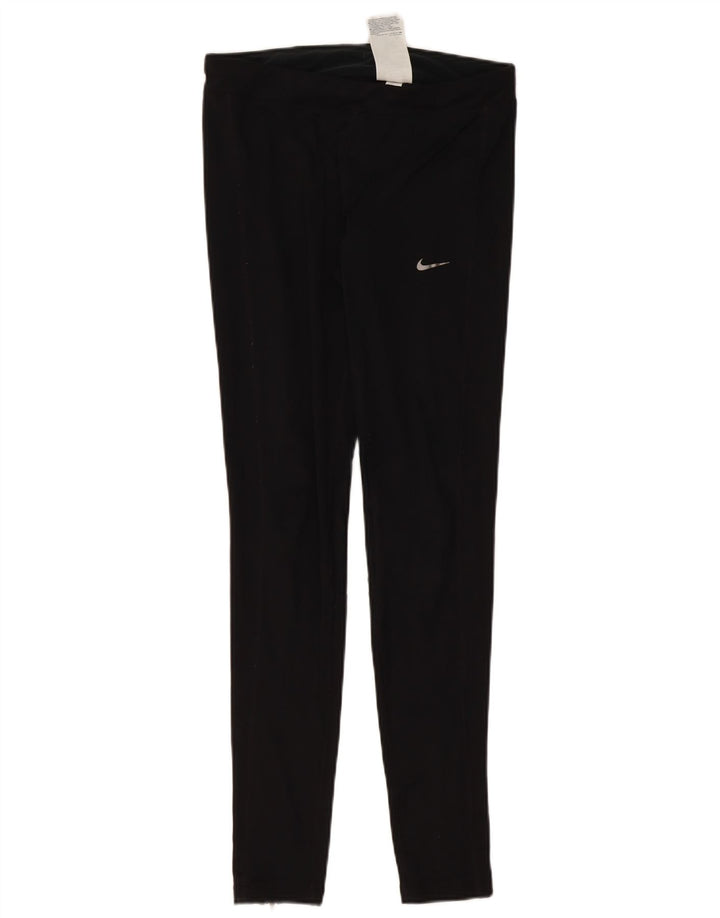 NIKE Leggings Dri Fit para mujer UK 40 Mediano Negro Poliéster