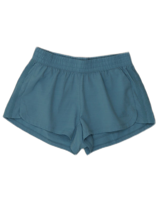 Adidas Pantalones cortos deportivos para mujer UK 8/10 Pequeño Azul Poliéster