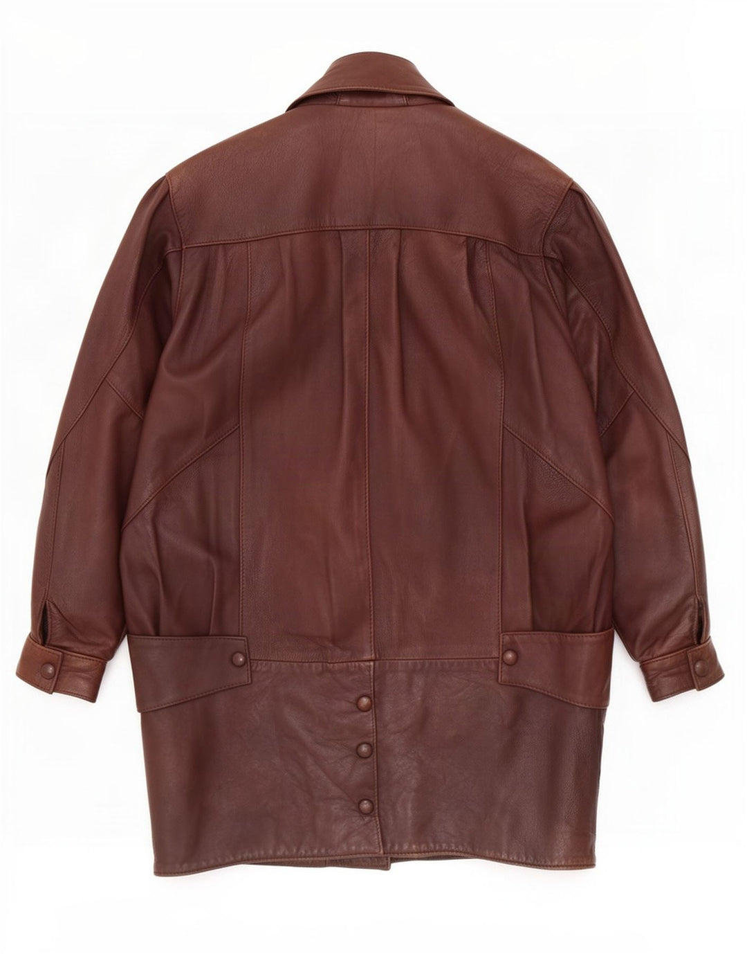 Sardar Abrigo de cuero extragrande para mujer UK 10 Small Brown