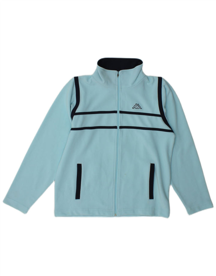 Kappa Chaqueta de chándal para mujer UK 44 Poliéster con bloques de color azul medio