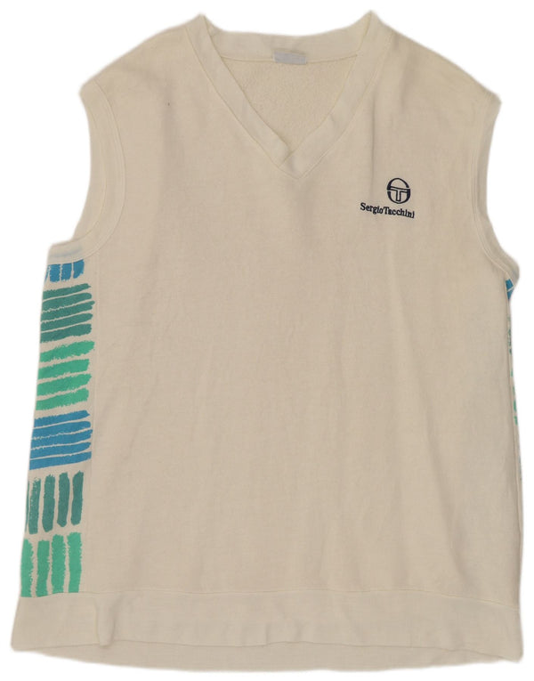 SERGIO TACCHINI Sudadera tipo jersey para hombre 2XL Blanco roto Colorblock