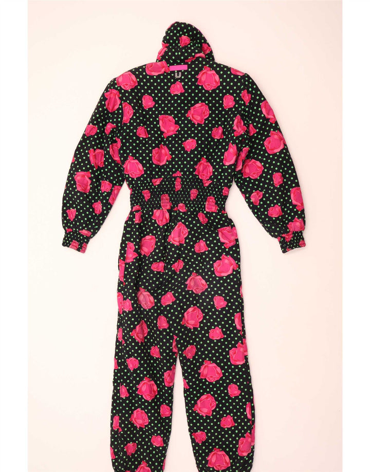 Mono de esquí para mujer Ungaro IT 44 Medium Black Floral Cotton