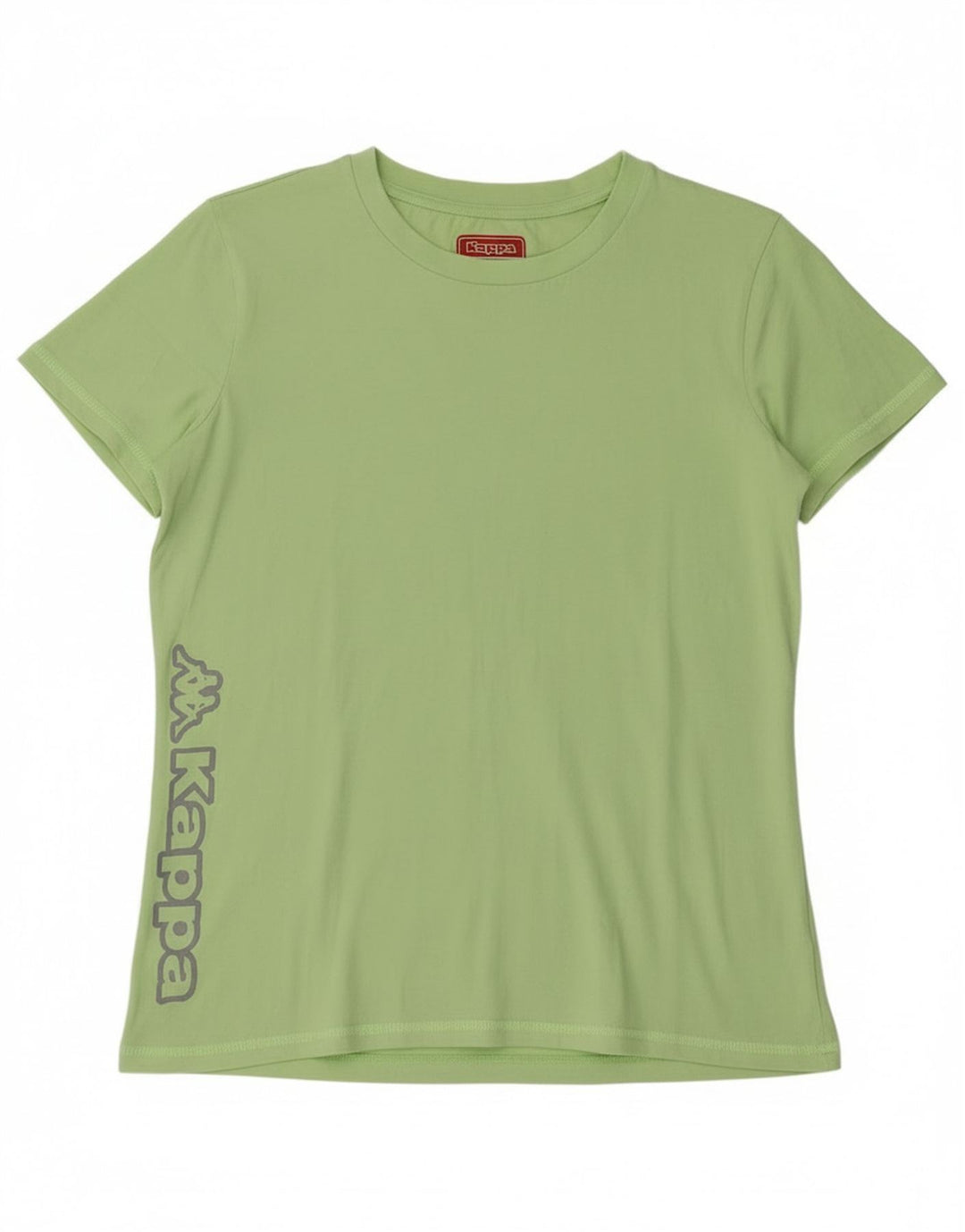 Kappa Camiseta gráfica para mujer Top UK 44 Grande Algodón verde