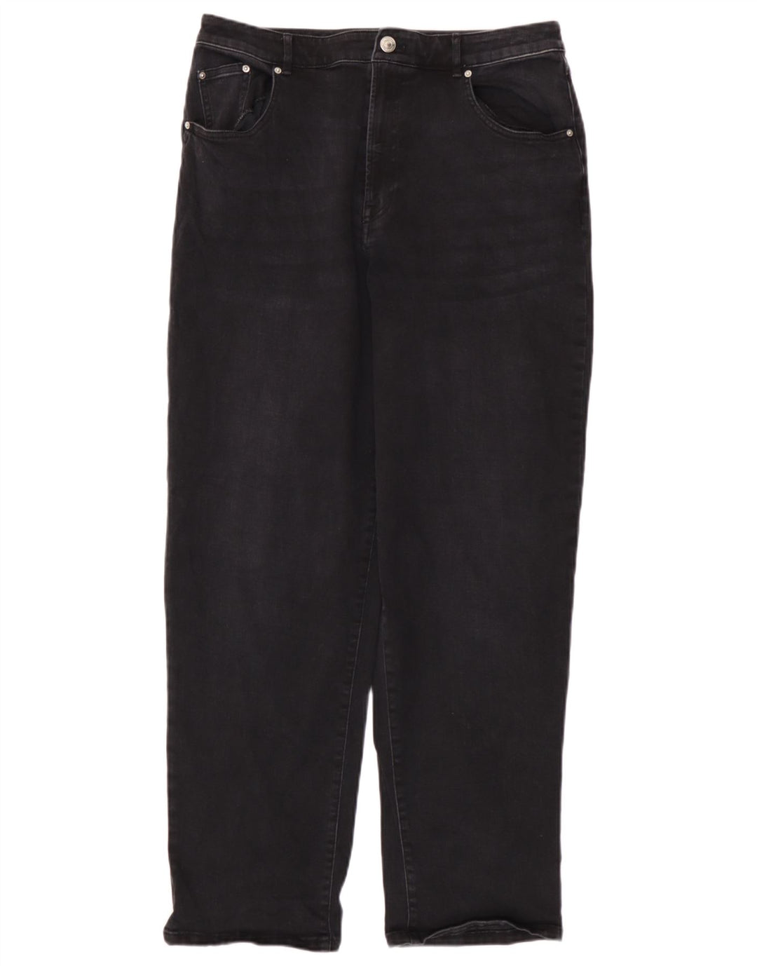 Marks & Spencer Vaqueros cónicos autograph para mujer Reino Unido 12 Mediano W32 L29 Gris