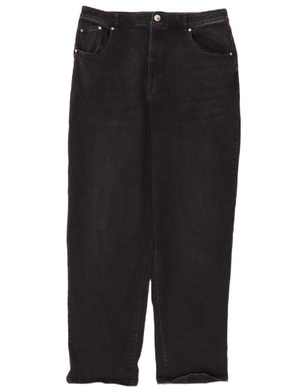 Marks & Spencer Vaqueros cónicos autograph para mujer Reino Unido 12 Mediano W32 L29 Gris