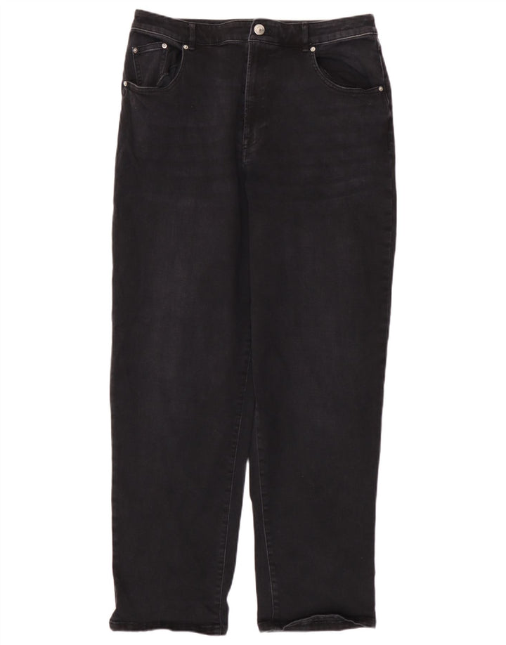 Marks & Spencer Vaqueros cónicos autograph para mujer Reino Unido 12 Mediano W32 L29 Gris