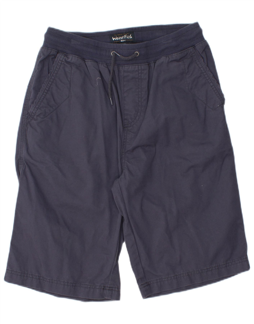 Weird Fish Pantalones cortos deportivos para hombre, tamaño mediano, azul marino