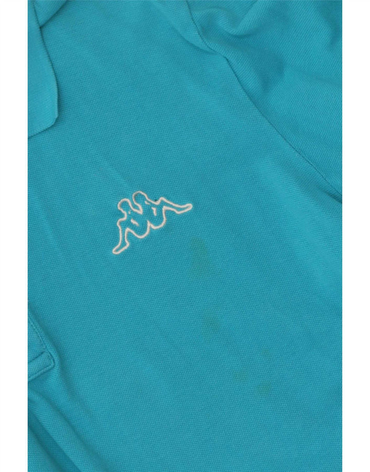 Polo Kappa Hombre Small Azul Algodón
