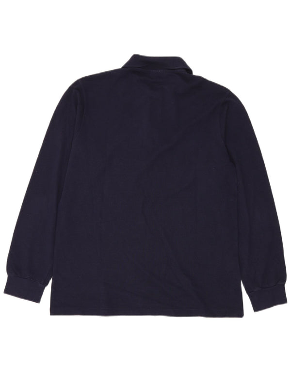 LACOSTE Polo de manga larga para hombre Suze 3 Small Azul marino Algodón