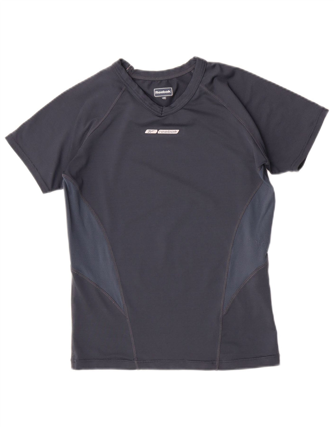 Reebok Camiseta para niño Top 11-12 años Gris Colorblock Poliéster