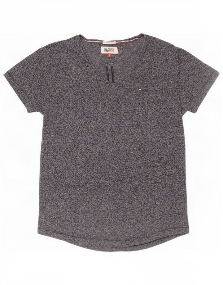 Tommy Hilfiger Camiseta para hombre Top Small Poliéster moteado azul marino