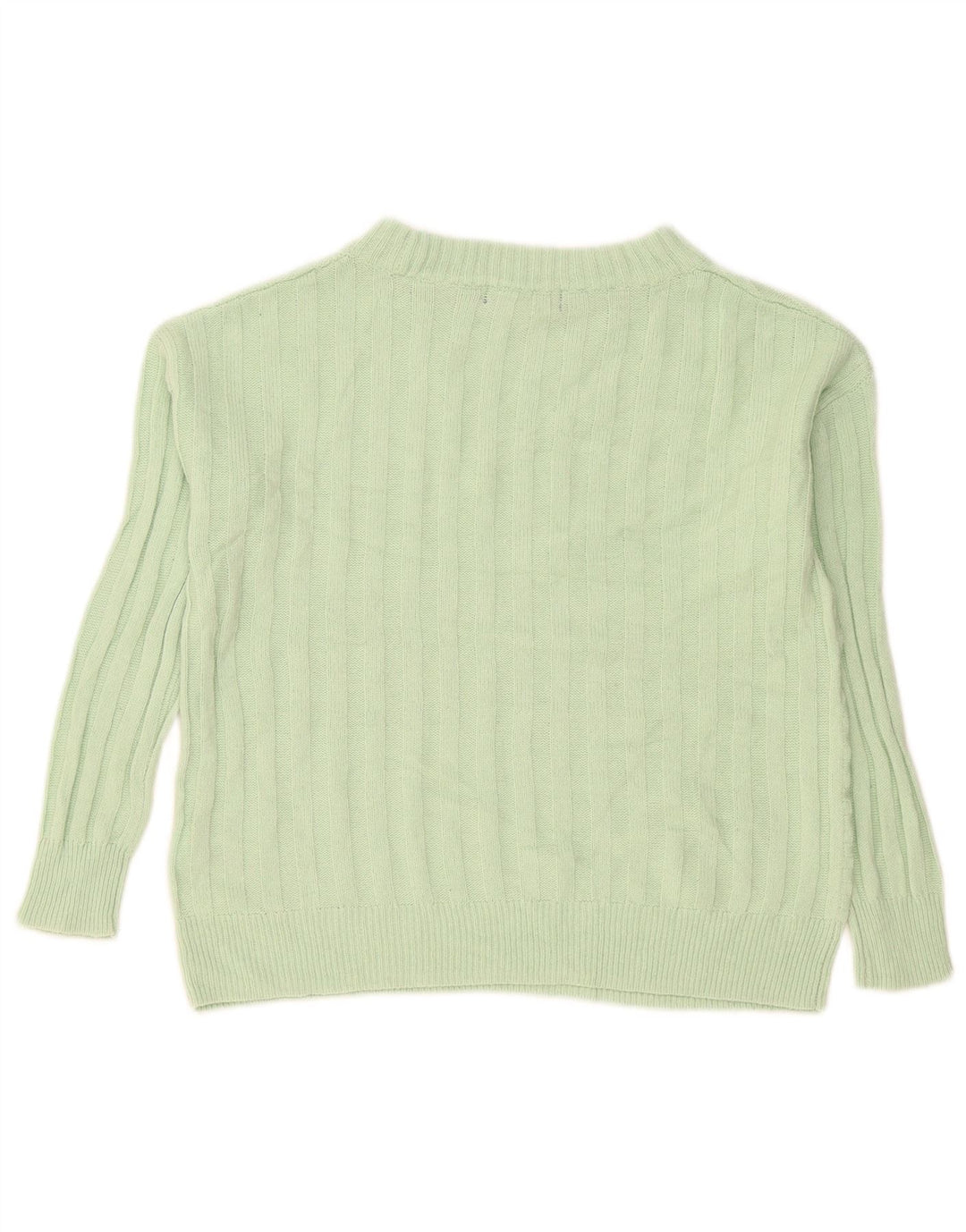 Marks & Spencer Suéter tipo jersey de gran tamaño con cuello barco para mujer UK 10 Small Green