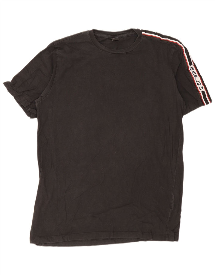 Replay - Camiseta gráfica para hombre, talla grande, color negro