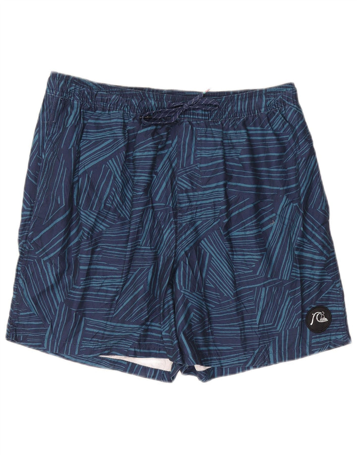 Bañador Quiksilver Hombre XL Azul Marino Geométrico Poliéster