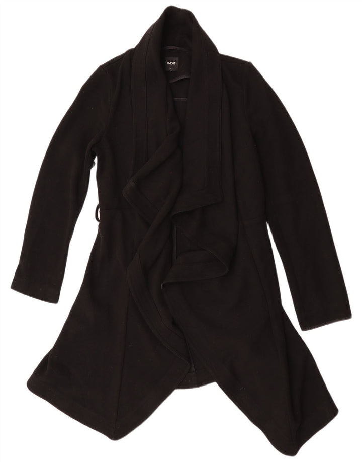Abrigo abierto Oasis para mujer UK 10 Small Poliéster negro