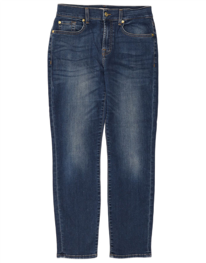 7 FOR ALL MANKIND Vaqueros ajustados para mujer W26 L28 Algodón azul