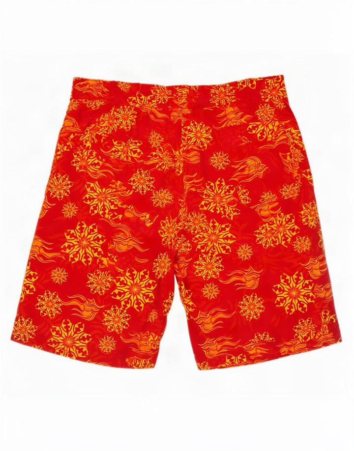 Bañador Brugi Hombre con Estampado Abstracto, Grande, Nailon Rojo