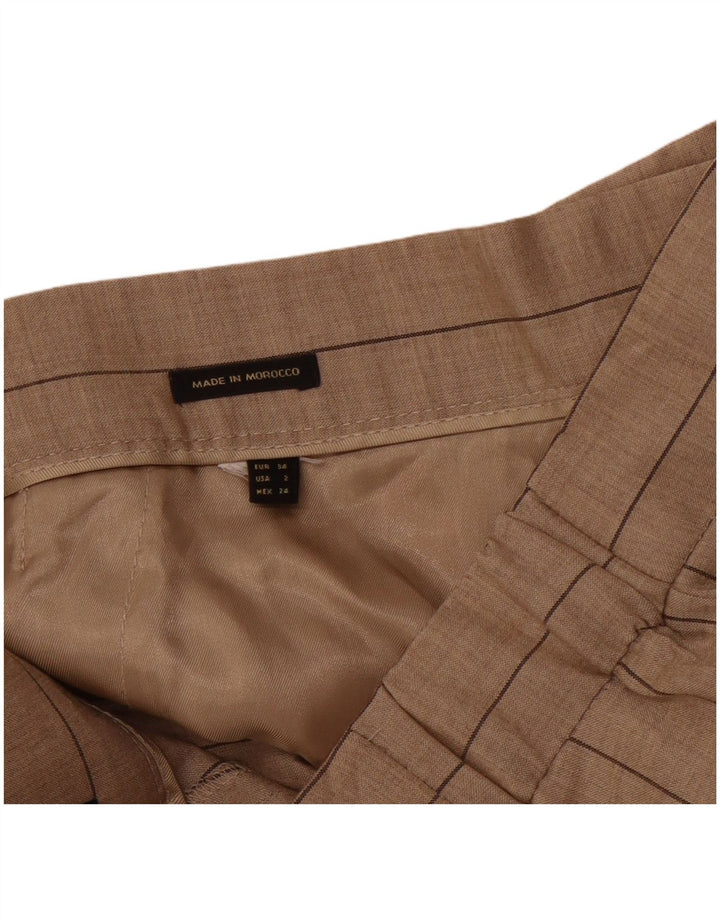 MASSIMO DUTTI Pantalón Chino Mujer EU 34 2XS W24 L26 Beige Rayas