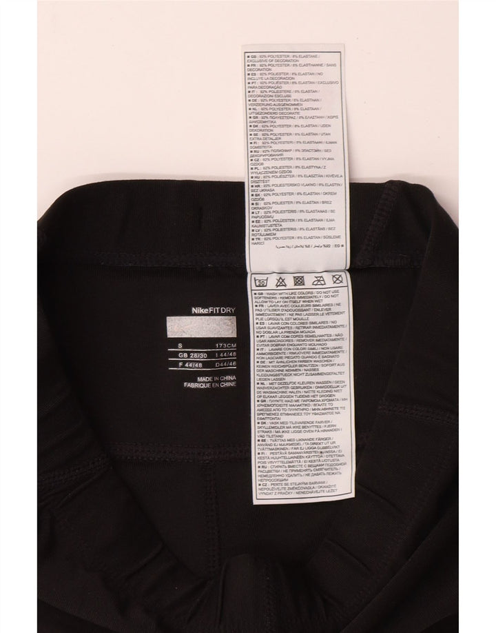 NIKE Womens Bermuda Sport Shorts UK 10 Small  Black Polyester