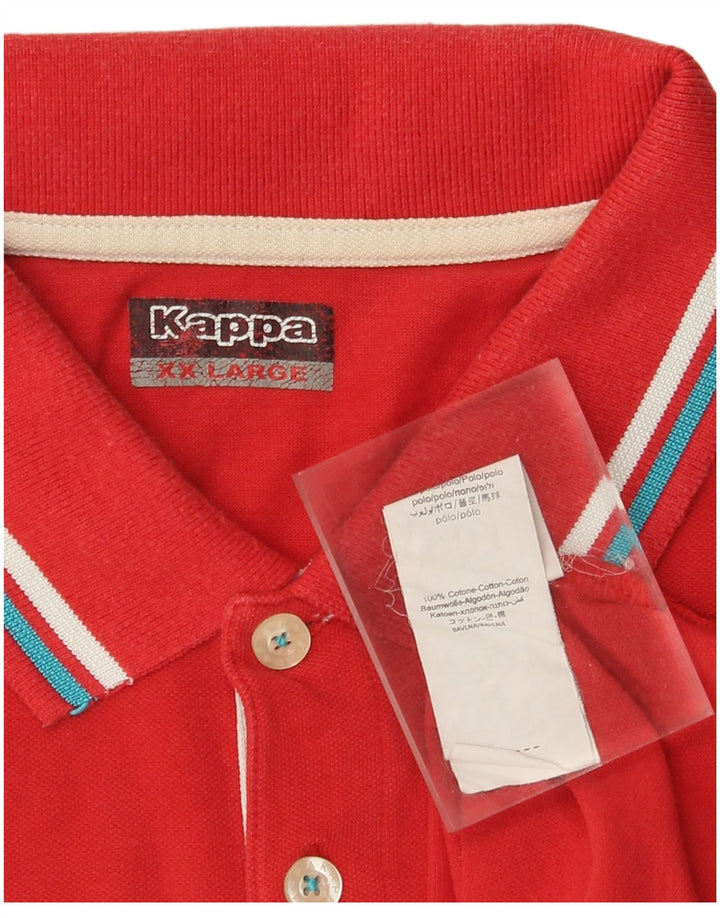 Kappa Polo Hombre 2XL Algodón Rojo