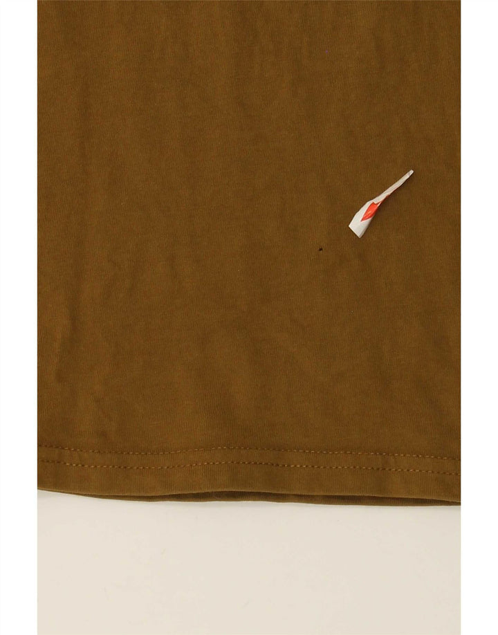 Diesel Hombre Camiseta Gráfica Top Grande Algodón Marrón