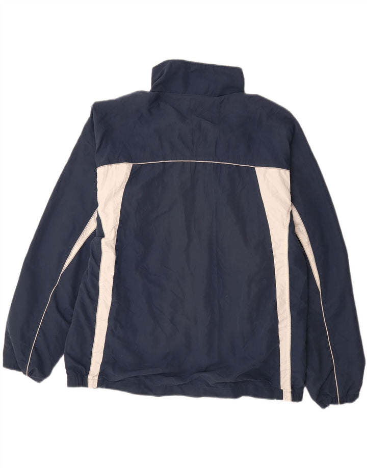 ASICS Hombre Chándal Top Jacket XL Azul Marino Colorblock Poliéster