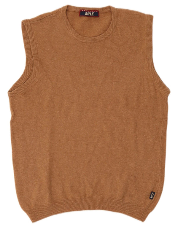 Rifle Mujer Heritage Vest Camiseta sin mangas UK 12 Lana marrón medio