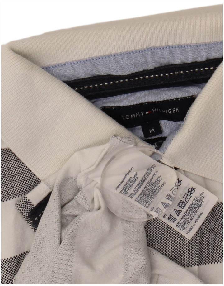 TOMMY HILFIGER Polo de hombre de algodón a rayas gris medio