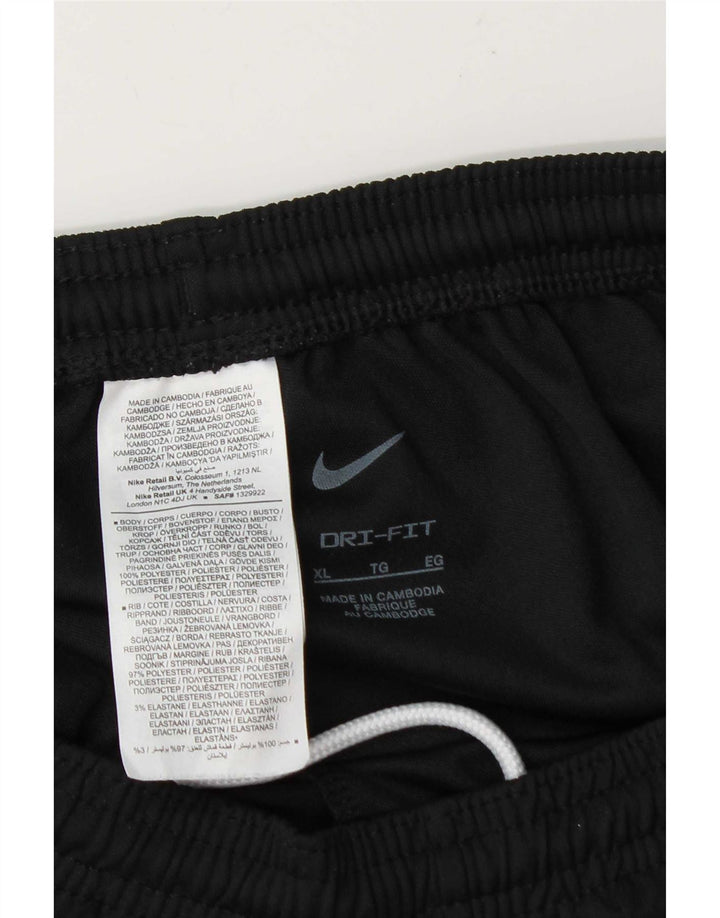Nike Dri Fit - Pantalón de chándal para hombre, talla XL, poliéster negro