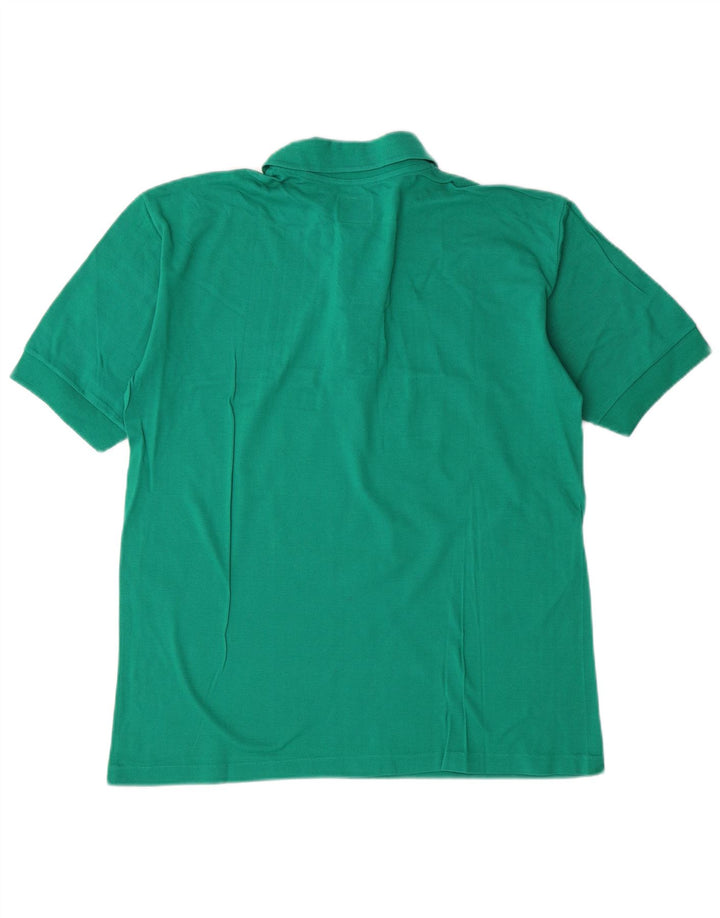GYMNASIUM Mens Polo Shirt Small Green Cotton