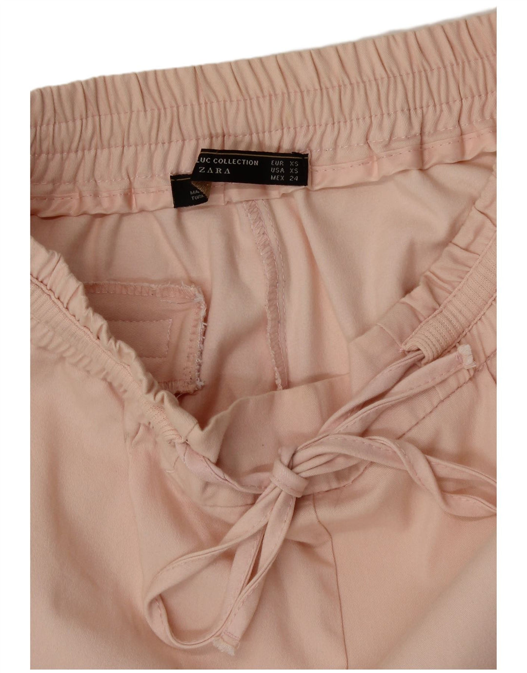 Zara Mujer Pantalón Chino Recto XS W24 L27 Rosa