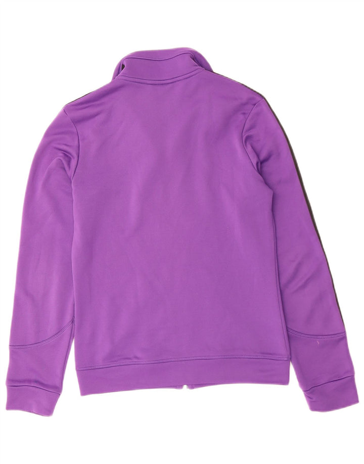 ADIDAS Chaqueta de chándal para mujer UK 10 Small Púrpura Poliéster